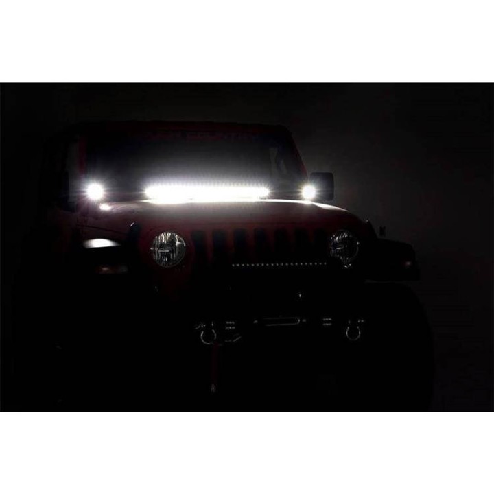 Lampy LED 2" kwadratowe white DRL Rough Country Black Series