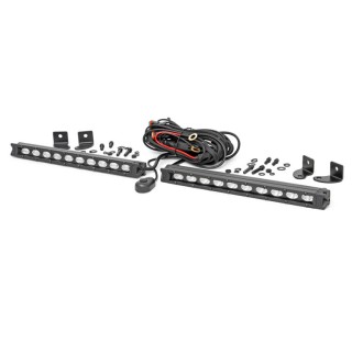 Oświetlenie LED HID i inne 10" slim flood Rough Country Black Series