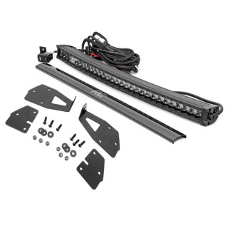 Listwa LED 30" pojedyncza zakrzywiona white DRL spot do grilla przód Rough Country Black Series