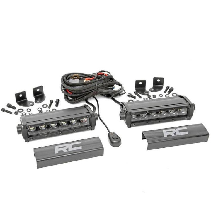 Oświetlenie LED HID i inne 6" Rough Country Black Series