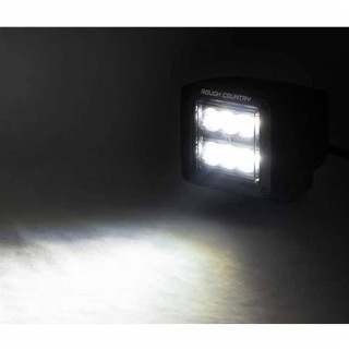 Zestaw lamp LED 2" Flood Beam Rough Country Black Series