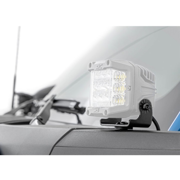 Lampy LED 2" kwadratowe amber DRL Rough Country Black Series