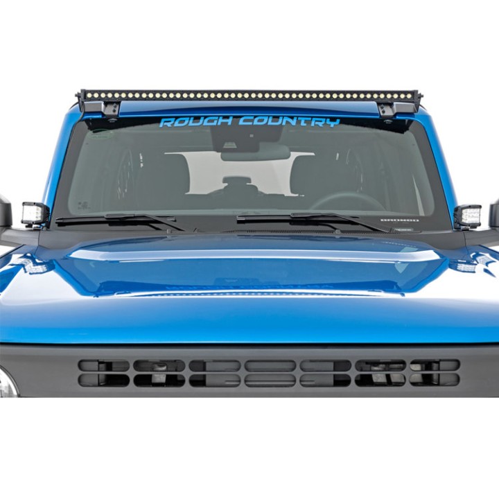 Lampy LED 2" kwadratowe amber DRL Rough Country Black Series