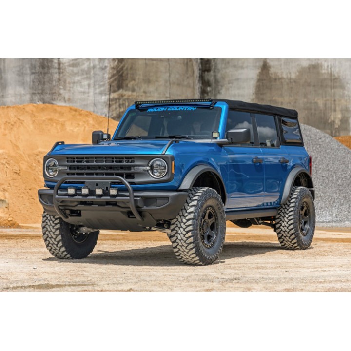 Lampy LED 2" kwadratowe amber DRL Rough Country Black Series