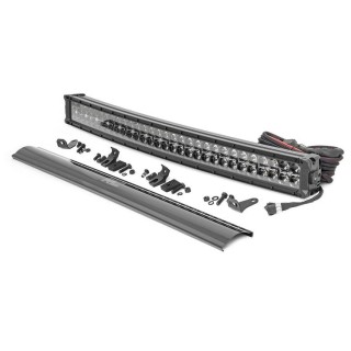 Listwa LED 30" podwójna zakrzywiona amber DRL spot/flood Rough Country Black Series