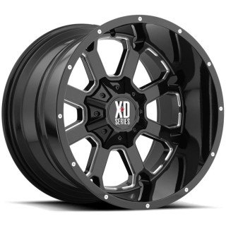 Felga aluminiowa XD825 Buck 25 Gloss Black Milled XD Series