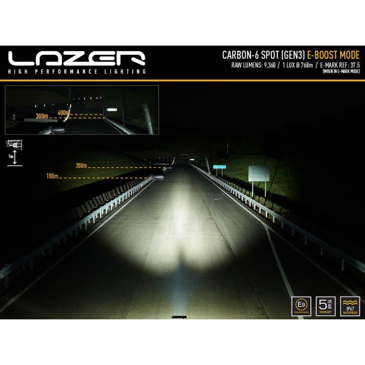 Panele LED Light Bar - LAZER CARBON-6 - spot: Najlepsza jakość oświetlenia