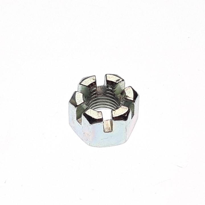 1-Hexagon slotted nut M10