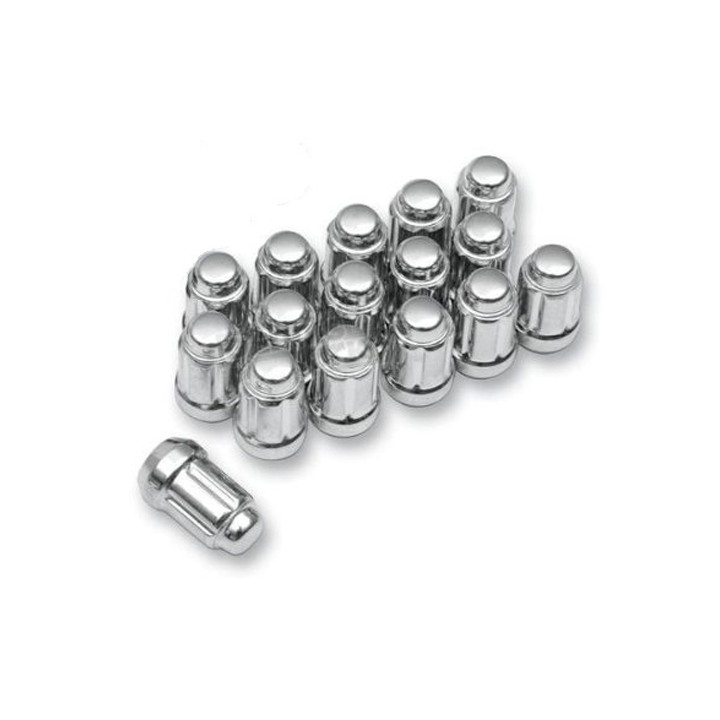 12mmX1.50 FLAT CHROME LUG NUT BOX OF 16