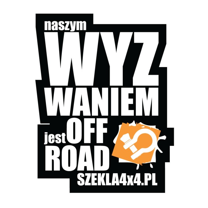 Naklejka Naszym Wyzwaniem jest OFFROAD 25x35cm