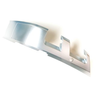 FRONT LEFT TRIM COVER (TWO HOLE USED FOR ASSEMBLE REAR RACK ) (SILVER)
