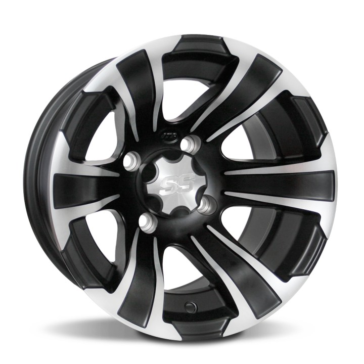 ITP SS312, 12x7 (5+2) Matte Black w/ Machined 4/110