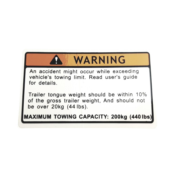 LABEL,TOW CAPACITY