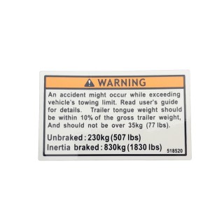 LABEL,TOWING CAPACITY