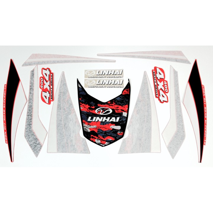 STICKERS LINHAI 400 RED