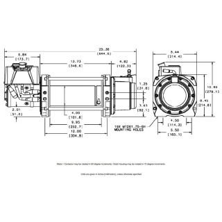 Wycigarka elektryczna - WARN Series 9 - 12 V DC (ucig: 4082 kg)