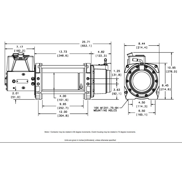 Wycigarka elektryczna - WARN Series 9 - 24 V DC (ucig: 4082 kg)
