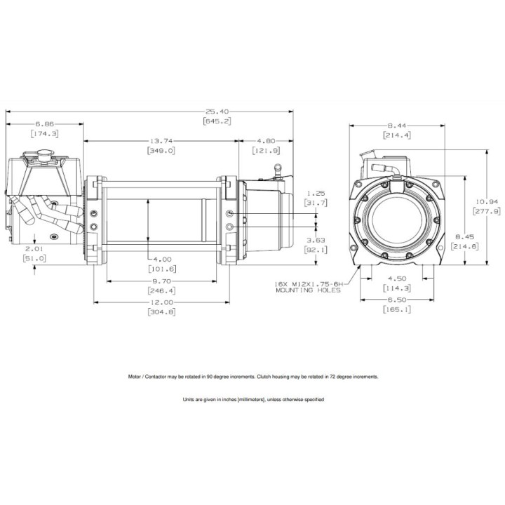 Wycigarka elektryczna - WARN Series 9-S Pro - 12V DC (ucig: 4082 kg)
