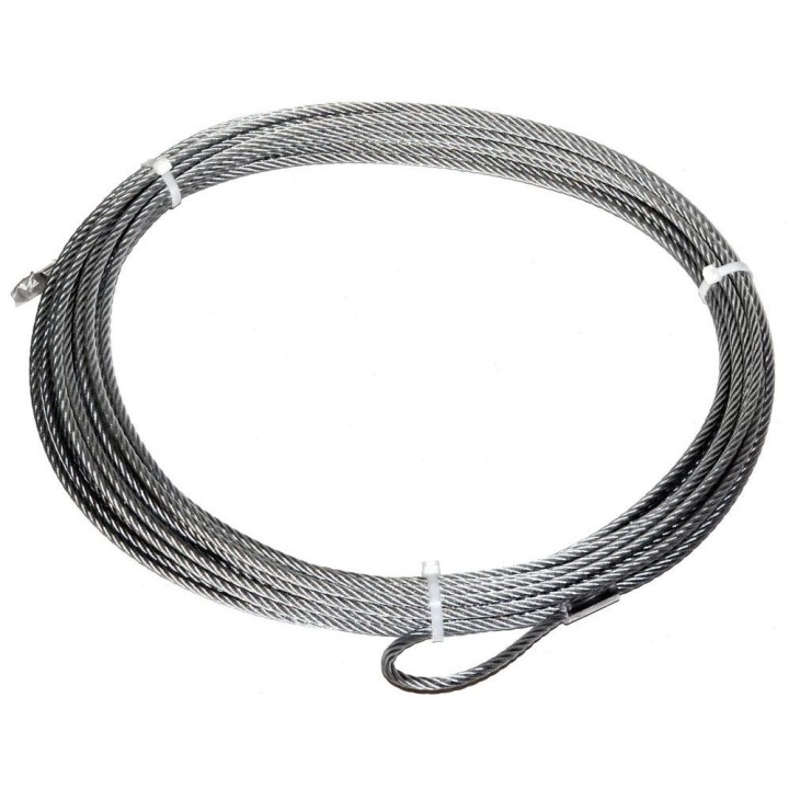 Lina stalowa do wycigarki WARN - 7,94 mm x 24,38 m, 3628 kg