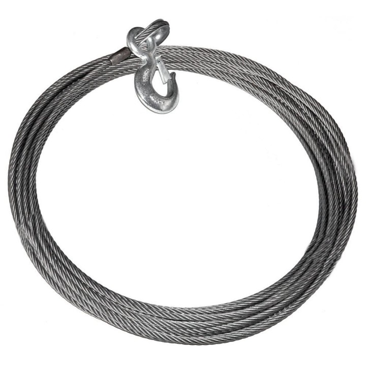 Lina stalowa z hakiem do wycigarki WARN EIPS - 9,52 mm x 30 m