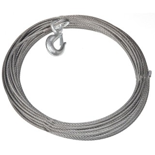 Lina stalowa z hakiem do wycigarki WARN EIPS - 9,52 mm x 38,1 m, 6849 kg