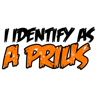 Naklejka I Identify As A Prius