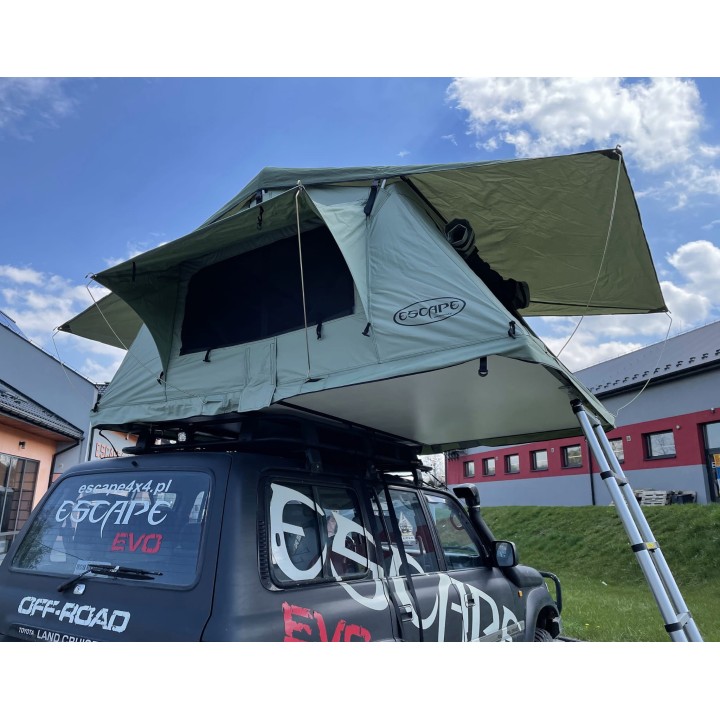 Escape ALASKA 140 cm zielony – namiot dachowy | Szekla4x4