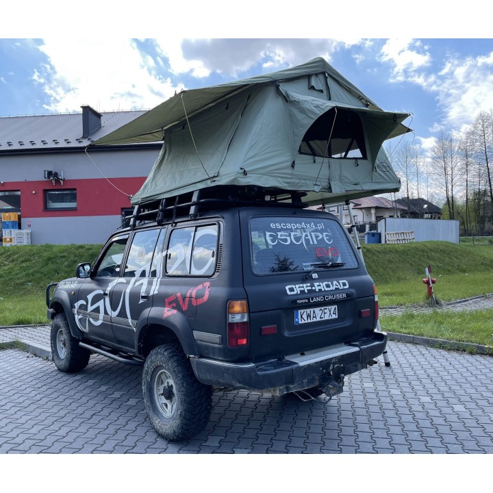 Escape ALASKA 140 cm zielony – namiot dachowy | Szekla4x4