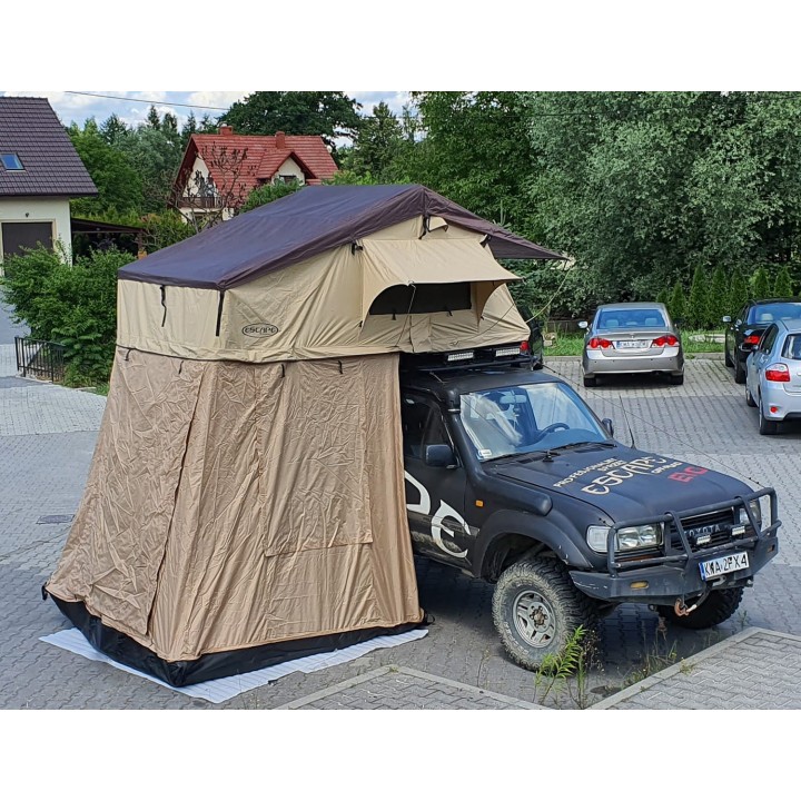 Namiot dachowy Escape ALASKA 140 cm LONG zielony | Szekla4x4