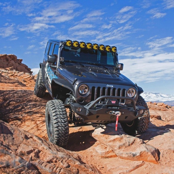 Komplet Lamp KC Pro6 Gravity ® LED -8 Wrangler JK