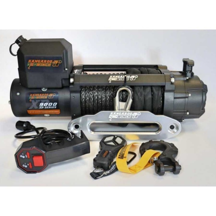 Wyciągarka Kangaroowinch K9000 XP 12V - Najlepsza lina syntetyczna