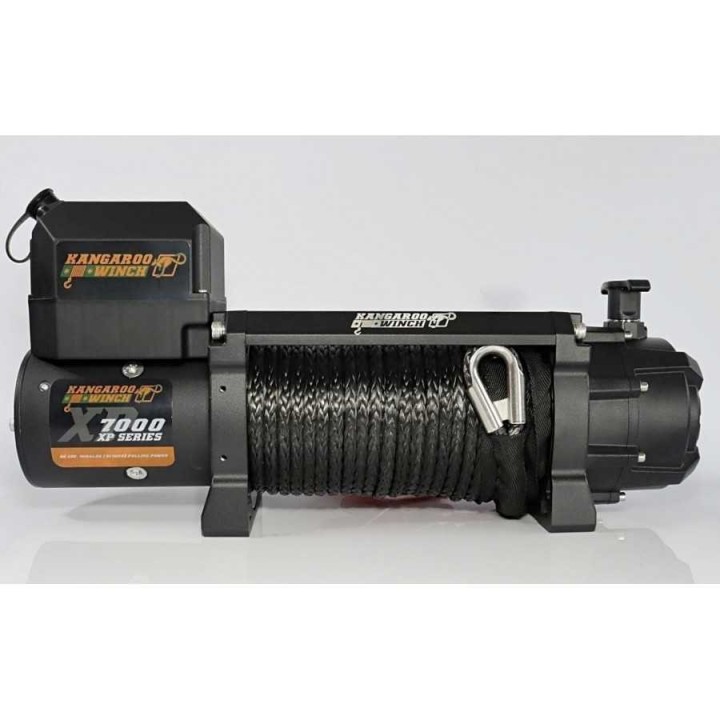 Wyciągarka Kangaroowinch K7000 XP 12V - Najlepsza lina syntetyczna