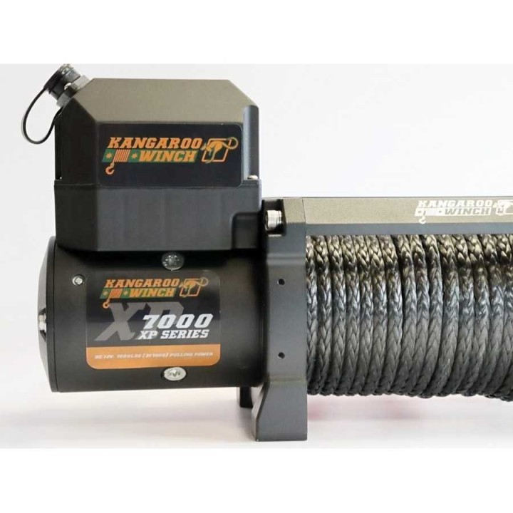 Wyciągarka Kangaroowinch K7000 XP 12V - Najlepsza lina syntetyczna