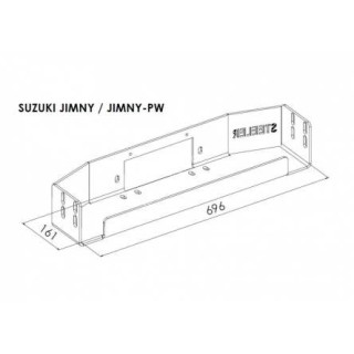 Płyta montażowa wyciągarki - Suzuki Jimny (2005 - 2012) STEELER