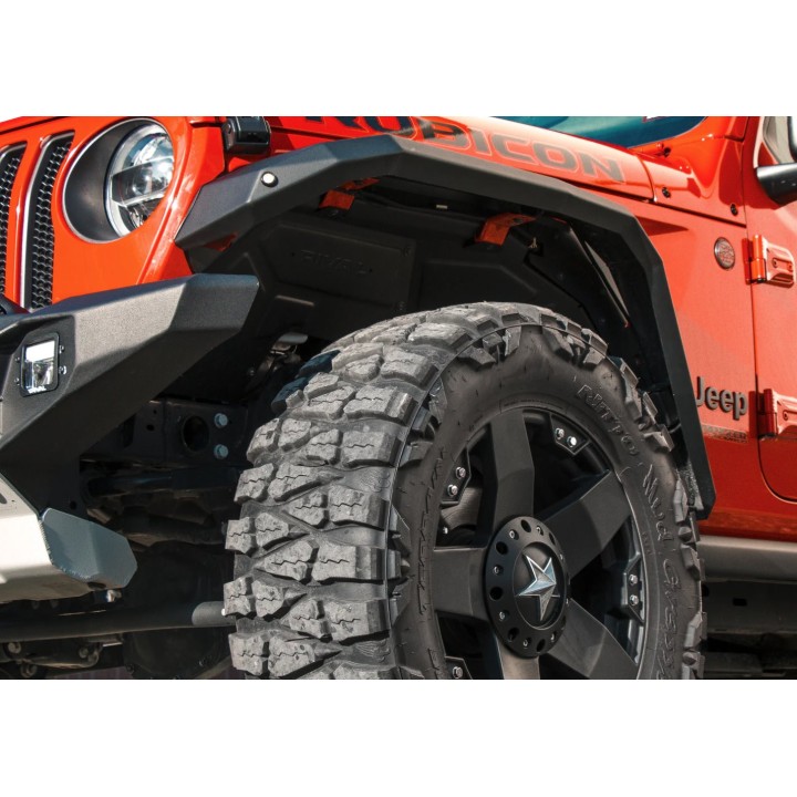 Aluminiowe wewnętrzne nadkola przednie Wrangler JL JLU