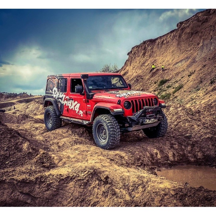 Przedni Aluminiowy Zderzak Rival 4x4 Wrangler JL JT JK Osłona drążków - ujęcie 5