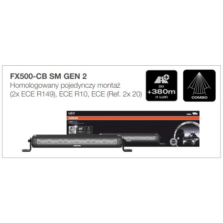 Panel LED Light Bar FX500-CB SM GEN 2 - Najlepsza jakość