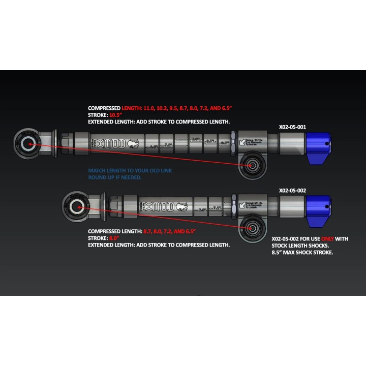 Łączniki stabilizatora AUTOLYNX SWAY BAR DISCONNECT 8" Apex Designs Jeep Wrangler JL JLU JK JT
