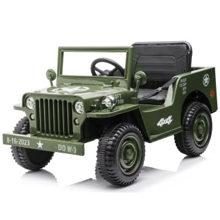 Wojskowe Auto na akumulator Willys + pilot