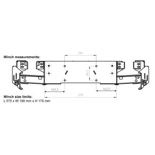 Zderzak aluminiowy Rival 4x4 Ford Ranger Next Gen 2022- w zestawie lampy