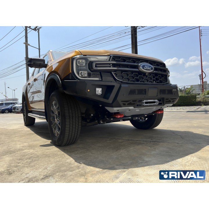 Zderzak aluminiowy Rival 4x4 Ford Ranger Next Gen 2022- w zestawie lampy