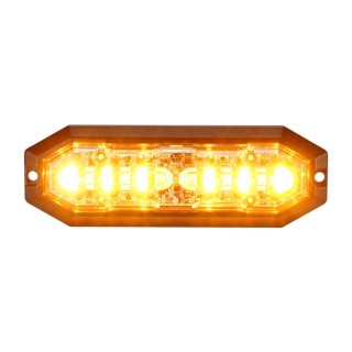 STRANDS LIGHTHEAD 12 LED 12-24V DC 20W AMBER & WHITE LED CLEAR LENS