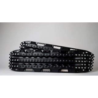 ActionTrax czarne Metal Teeth Trapy para