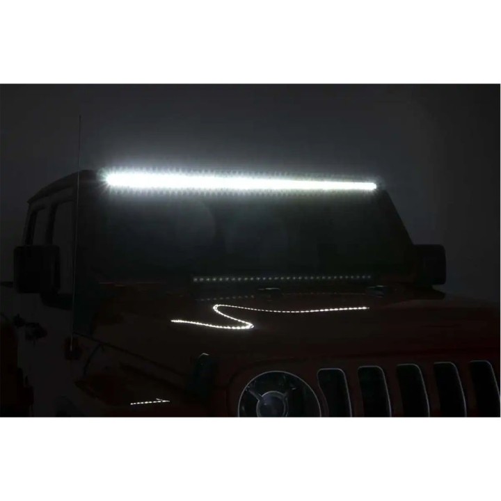 Listwa LED 50" white DRL z mocowaniem nad przednią szybę Rough Country Black Series
