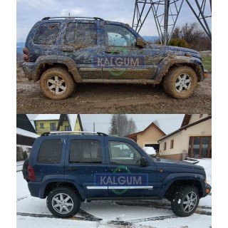 Podkładki sprężyn (dystanse) przedniego zawieszenia + 3 cm Jeep Cherokee / Liberty KJ 2002-2007