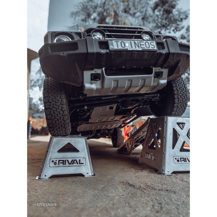RIVAL Aluminum Engine And Transmission Skid Plate Ineos Grenadier Transfer Case