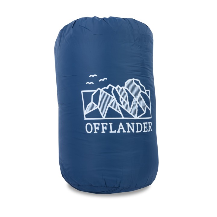 OFFLANDER MIĘKKI KOC PLED KEMPINGOWY GRANATOWY 200 x 140