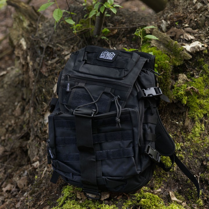OFFLANDER PLECAK TURYSTYCZNY SURVIVAL HIKER 25L CZARNY