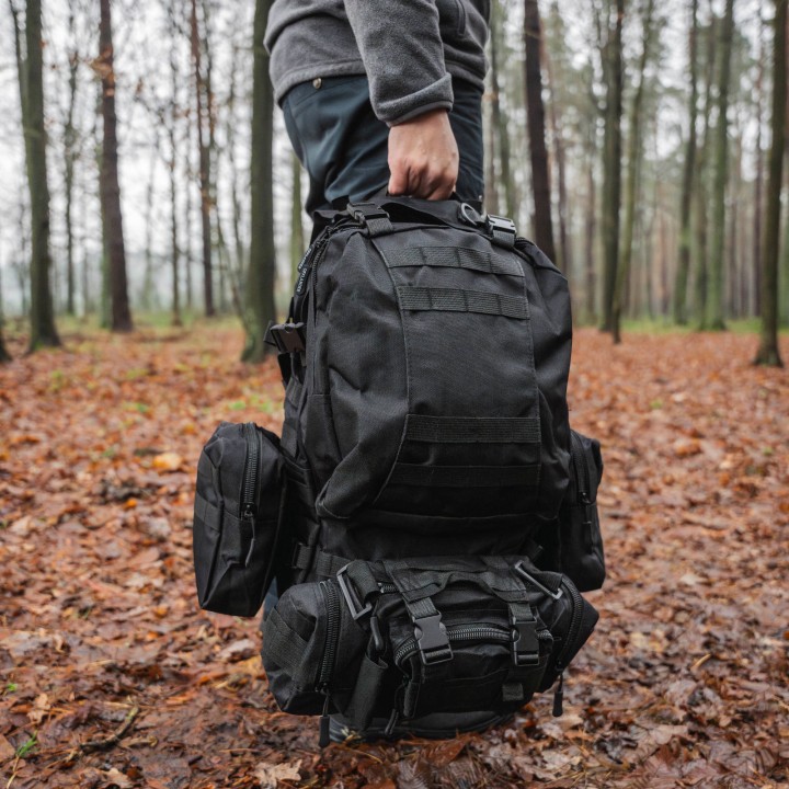 OFFLANDER PLECAK TURYSTYCZNY SURVIVAL COMBO 38L CZARNY