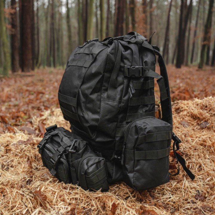 OFFLANDER PLECAK TURYSTYCZNY SURVIVAL COMBO 38L CZARNY